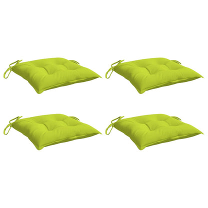 Cuscini per Sedia 4 pz Verde Intenso 40x40x7 cm Tessuto Oxford | homemem39