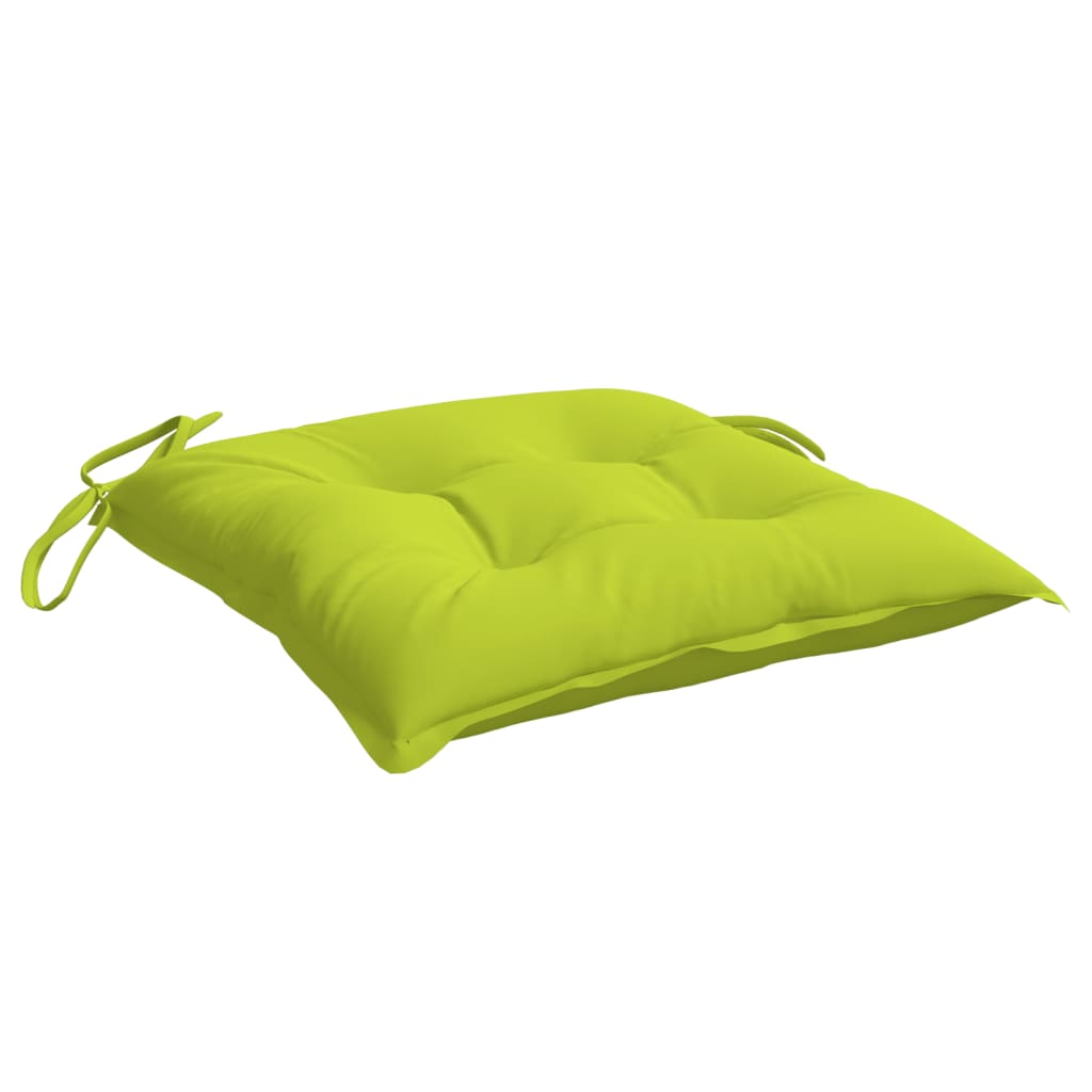 Cuscini per Sedia 4 pz Verde Intenso 40x40x7 cm Tessuto Oxford | homemem39