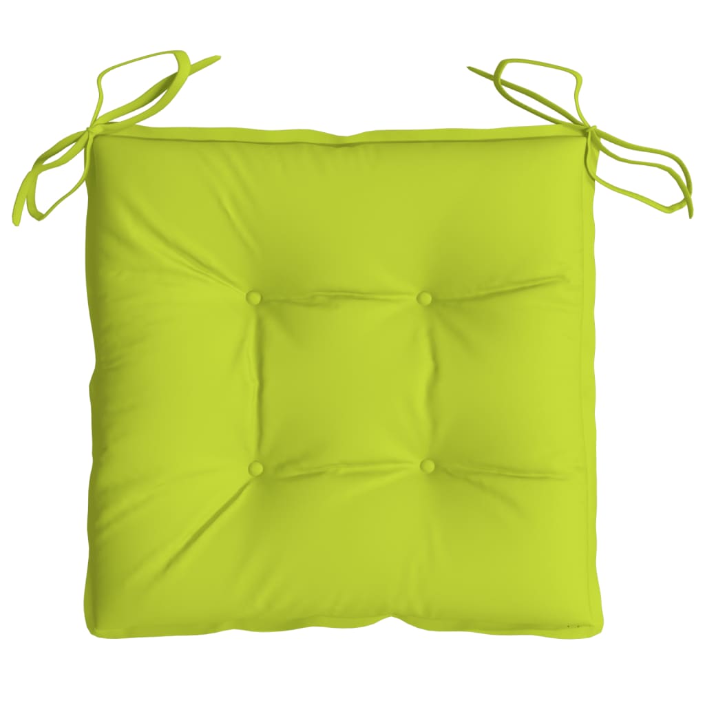 Cuscini per Sedia 4 pz Verde Intenso 40x40x7 cm Tessuto Oxford | homemem39
