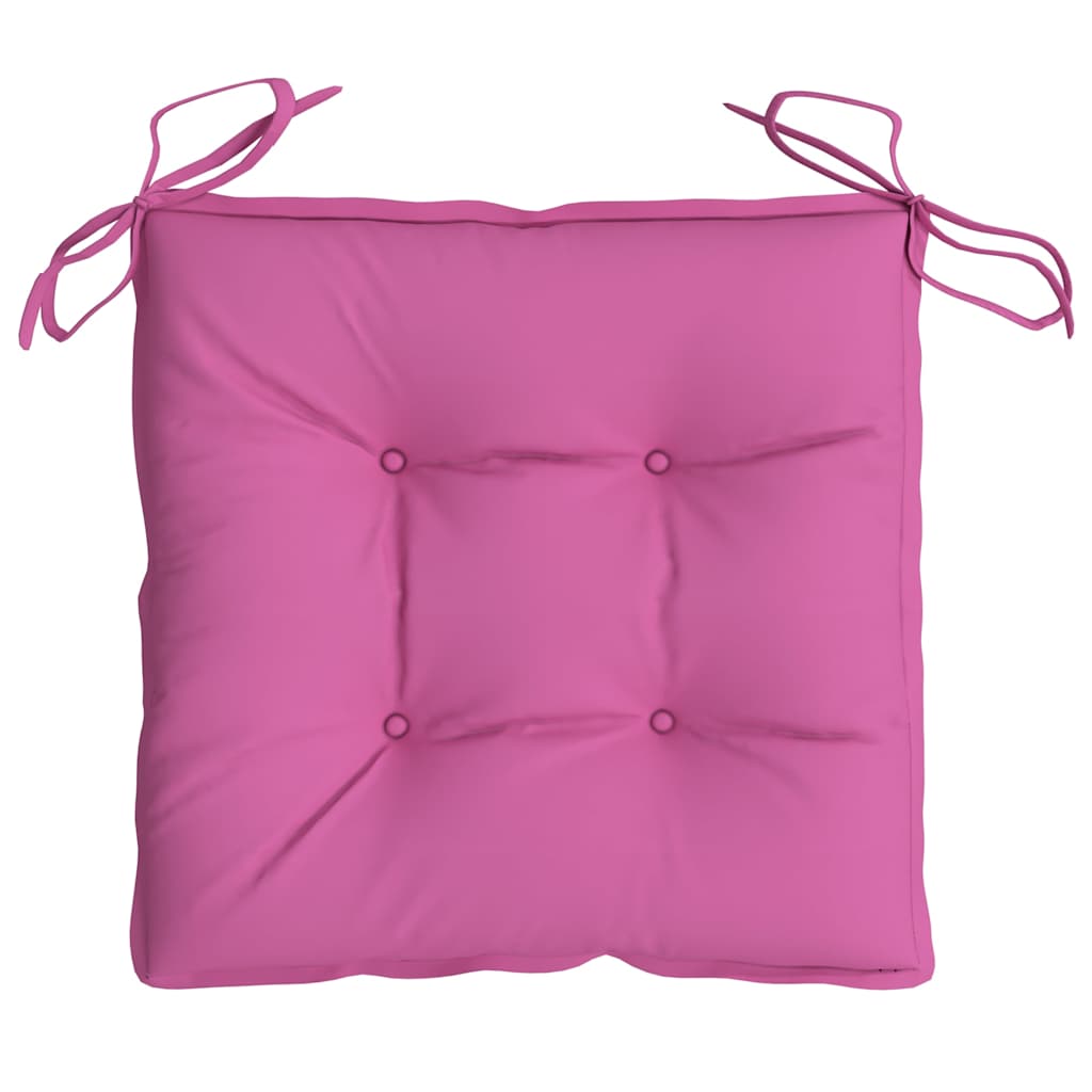Cuscini per Sedia 4pz Rosa 40x40x7 cm Tessuto