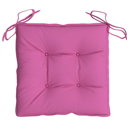 Cuscini per Sedia 4pz Rosa 40x40x7 cm Tessuto