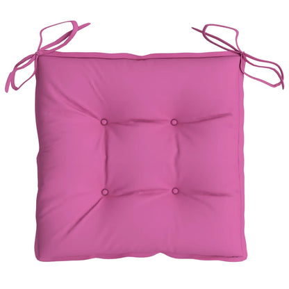 Cuscini per Sedia 6 pz Rosa 40x40x7 cm in Tessuto - homemem39