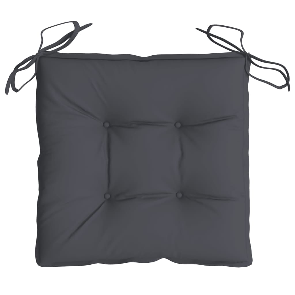 Cuscini per Sedia 2 pz Antracite 50x50x7 cm Tessuto Oxford | homemem39