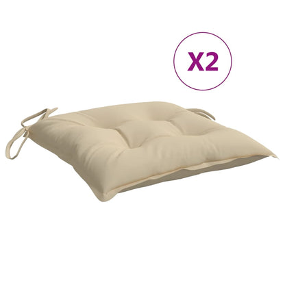 Cuscini per Pallet 2 pz Beige 50x50x7 cm Tessuto Oxford | homemem39