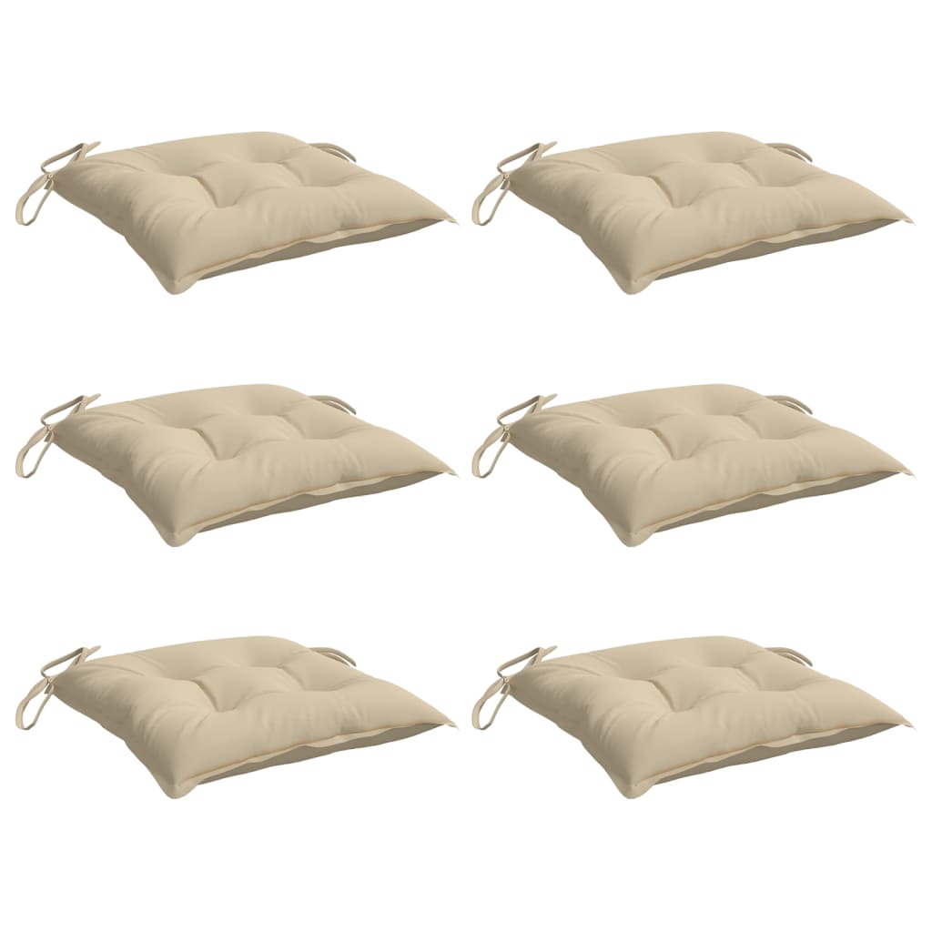Cuscini per Pallet 6 pz 50x50x7 cm Tessuto Oxford