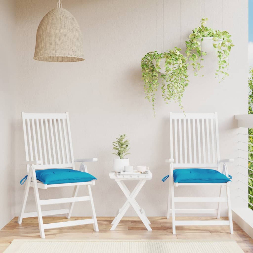 Cuscini per Pallet 2 pz Azzurri 50x50x7 cm in Tessuto Oxford | homemem39