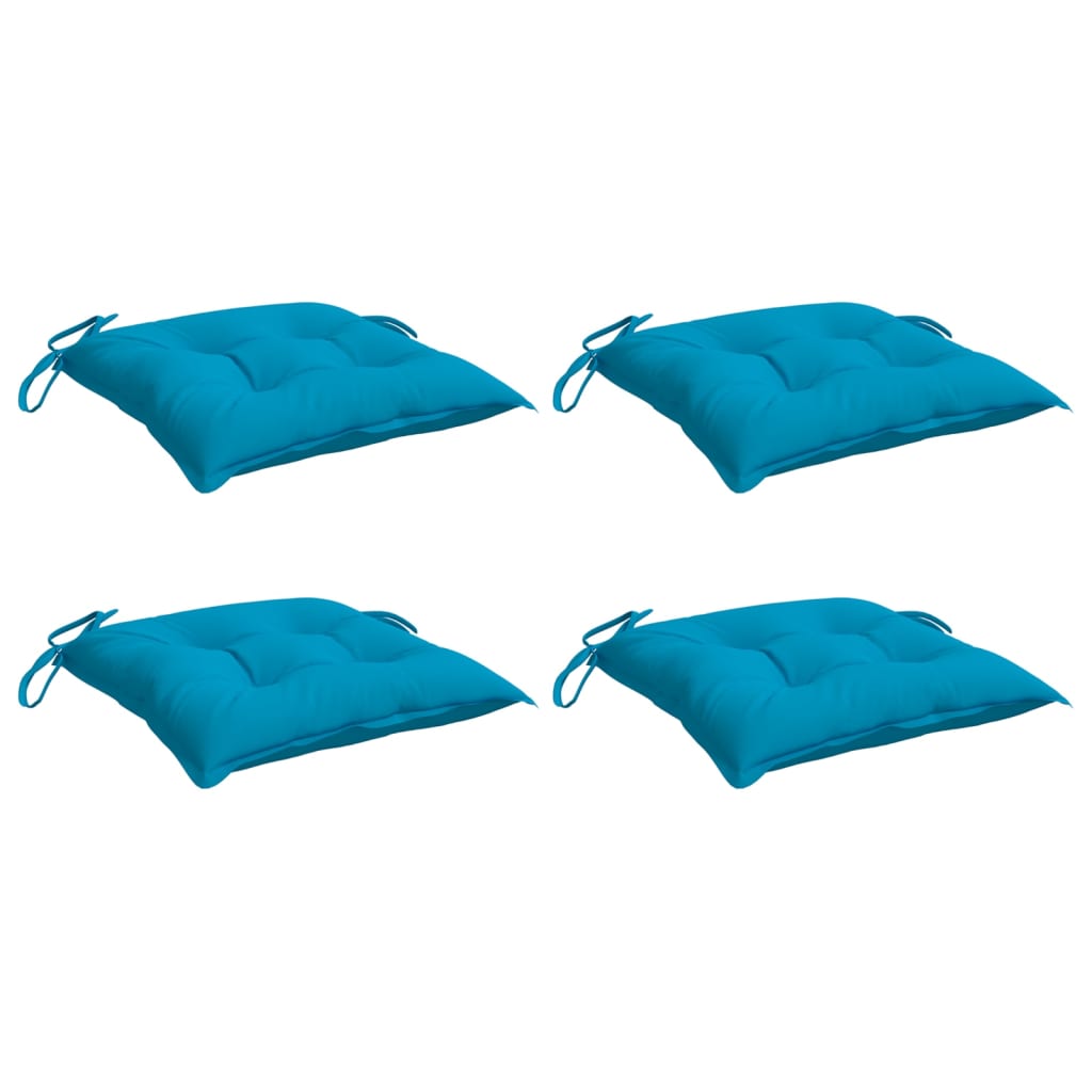 Cuscini per Pallet 4 pz Azzurri 50x50x7 cm in Tessuto Oxford | homemem39