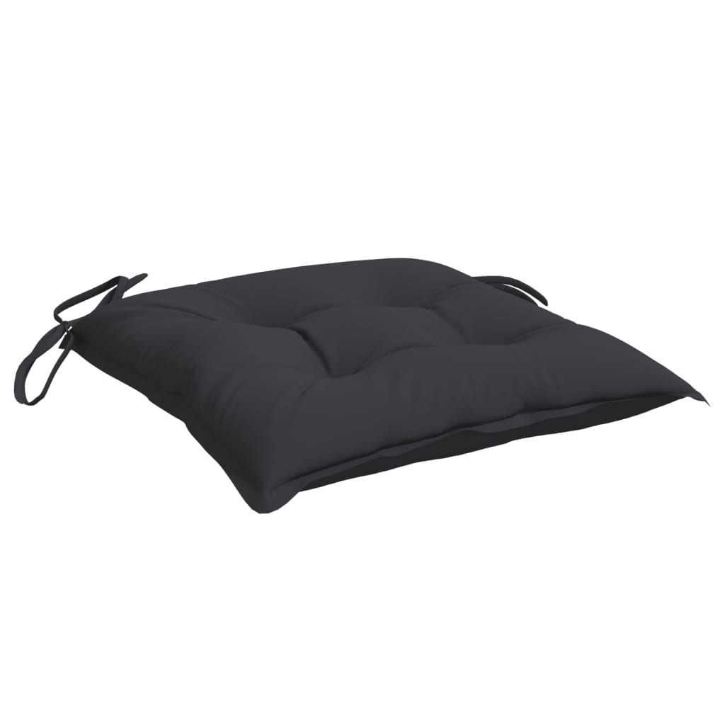 Cuscini per Pallet 2 pz Neri 50x50x7 cm Tessuto Oxford | homemem39