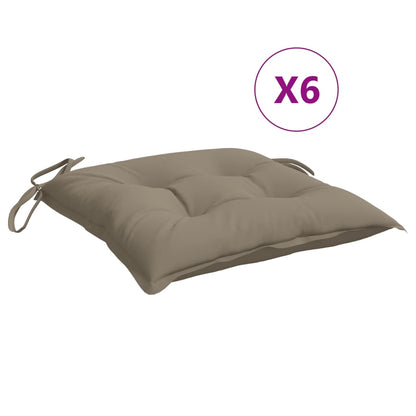 Cuscini per Pallet 6 pz 50x50x7 cm Tessuto Oxford