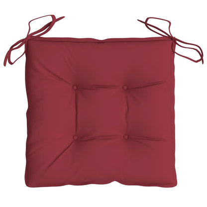 Cuscini per Pallet 2 pz Rosso Vino 50x50x7 cm Tessuto Oxford - homemem39