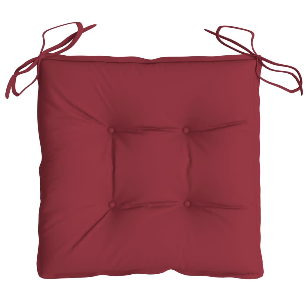 Cuscini per Pallet 6 pz Rosso Vino 50x50x7 cm Tessuto Oxford | homemem39