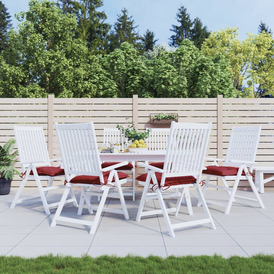 Cuscini per Pallet 6 pz Rosso Vino 50x50x7 cm Tessuto Oxford | homemem39