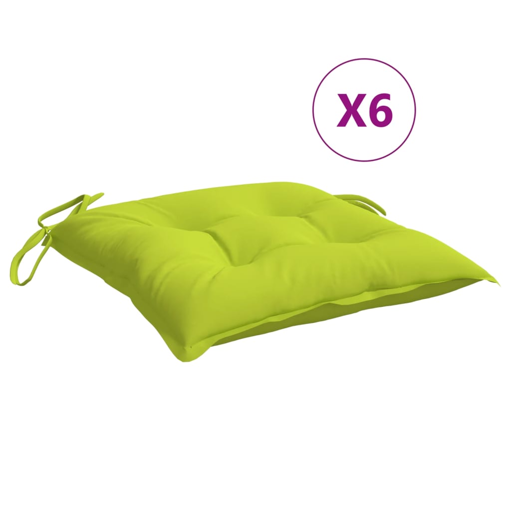 Cuscini per Pallet 6 pz Verde Chiaro 50x50x7 cm Tessuto Oxford | homemem39