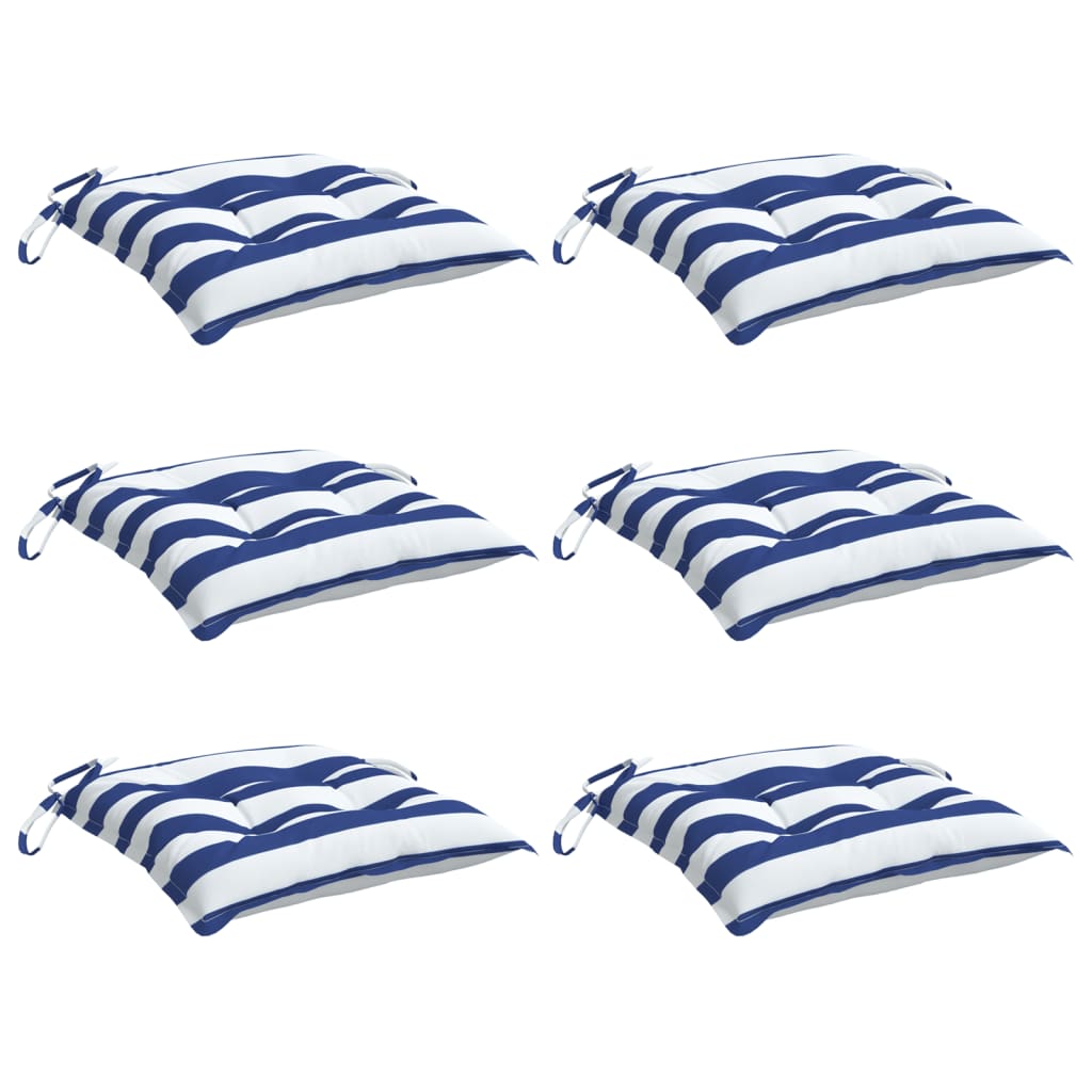 Cuscini per Sedia 6pz e Tessuto Oxford