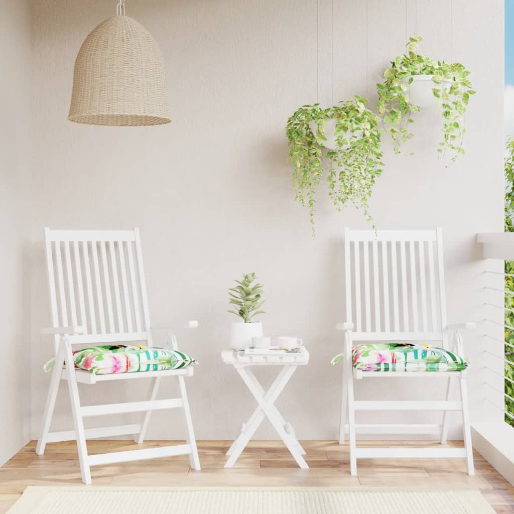 Cuscini per Sedia 2 pz Multicolore 50x50x7 cm in Tessuto Oxford | homemem39