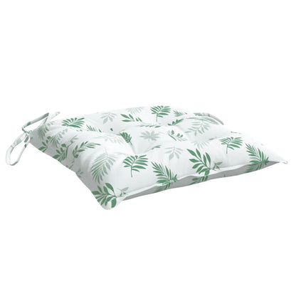 Cuscini per Sedia 2 pz a Foglie 50x50x7 cm Tessuto Oxford | homemem39