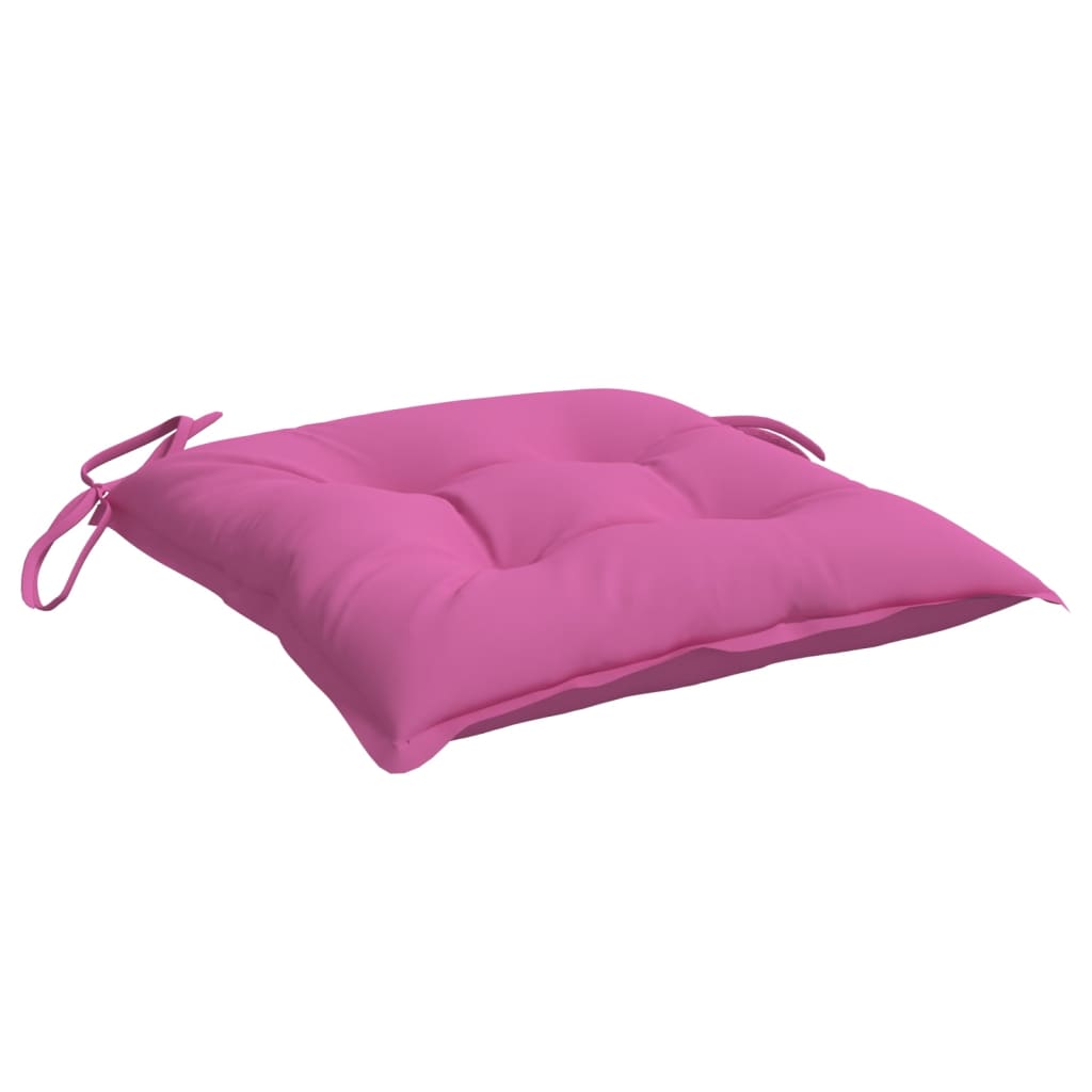 Cuscini per Sedia 2 pz Rosa 50x50x7 cm in Tessuto Oxford - homemem39