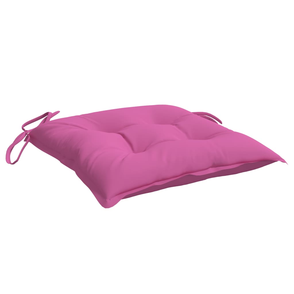 Cuscini per Sedia 4 pz Rosa 50x50x7 cm in Tessuto Oxford - homemem39