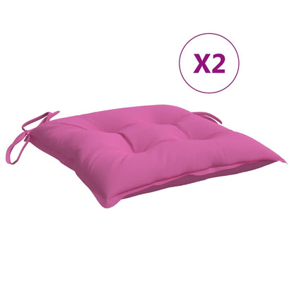 Cuscini per Sedia 6 pz Rosa 50x50x7 cm in Tessuto Oxford - homemem39