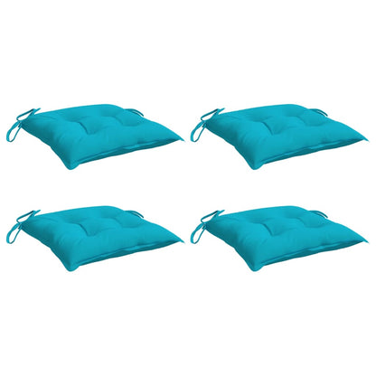 Cuscini per Sedia 4 pz Turchese 50x50x7 cm Tessuto Oxford | homemem39
