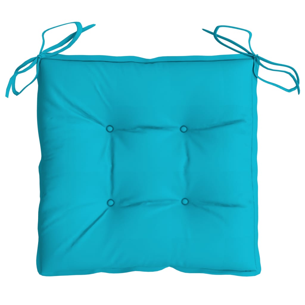 Cuscini per Sedia 4 pz Turchese 50x50x7 cm Tessuto Oxford | homemem39