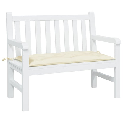 Cuscino per Panca da Giardino Crema 100x50x7 cm Tessuto Oxford | homemem39