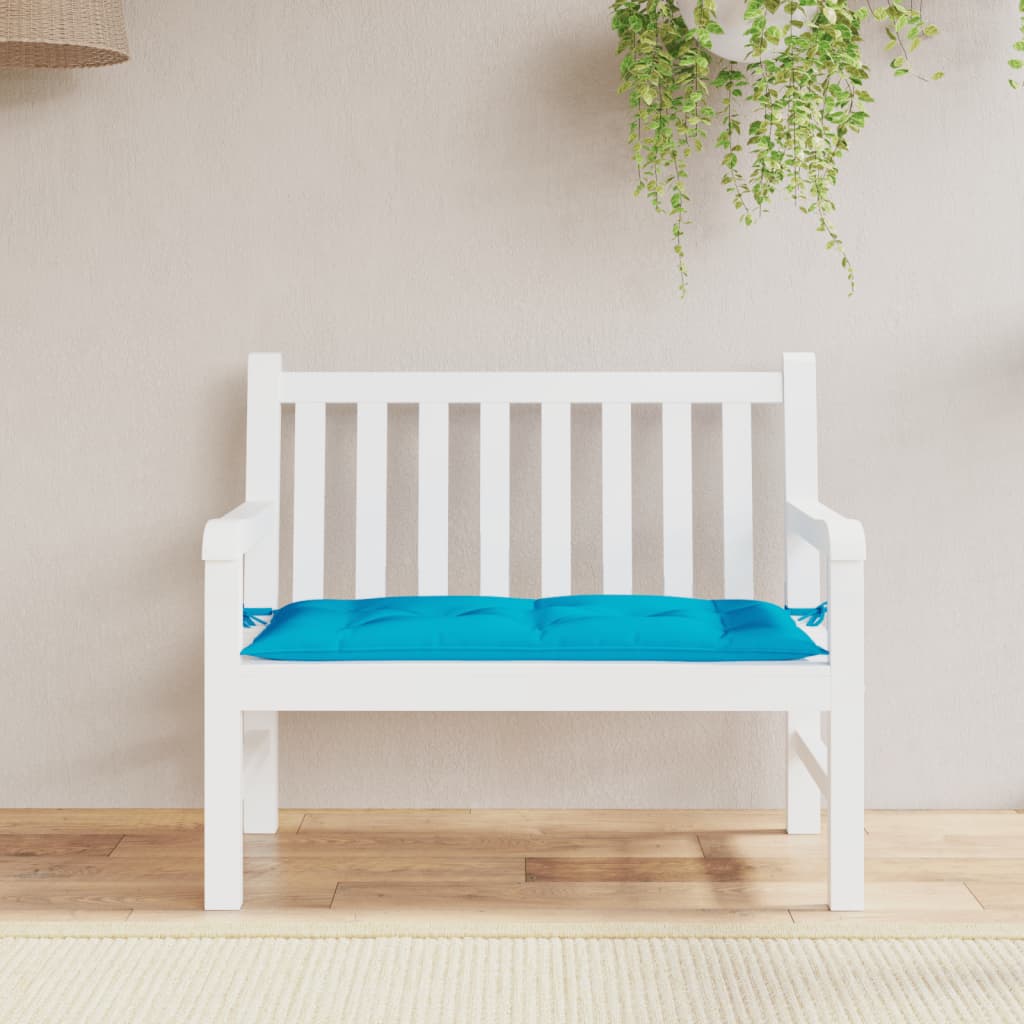Cuscino per Panca Azzurro 100x50x7 cm in Tessuto Oxford | homemem39