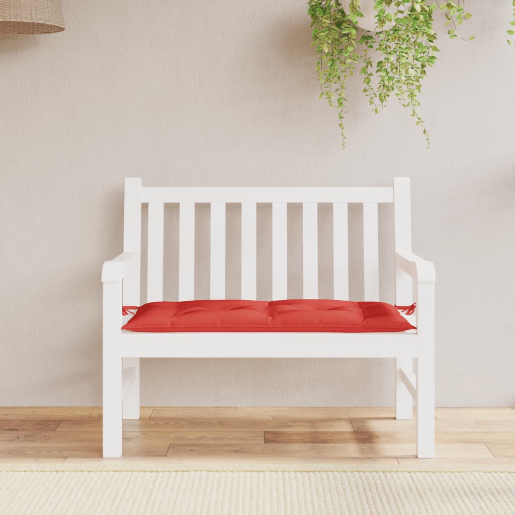 Cuscino per Panca Rosso 100x50x7 cm in Tessuto Oxford | homemem39