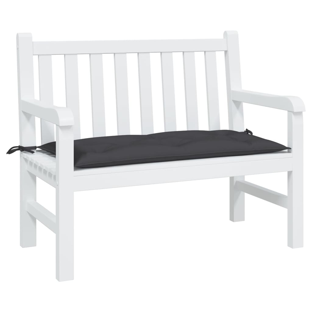 Cuscino per Panca Nero 100x50x7 cm in Tessuto Oxford | homemem39
