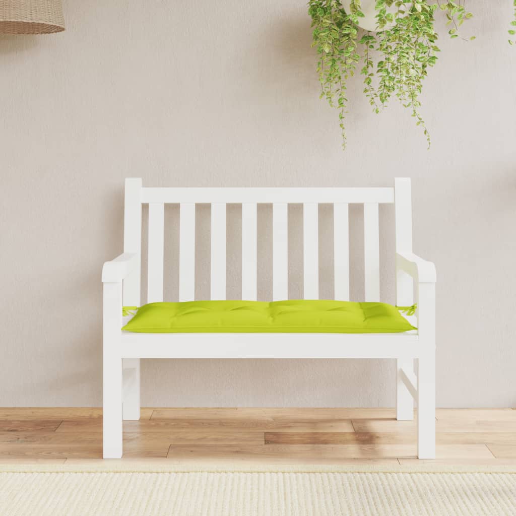 Cuscino per Panca Verde Brillante 100x50x7 cm in Tessuto Oxford - homemem39