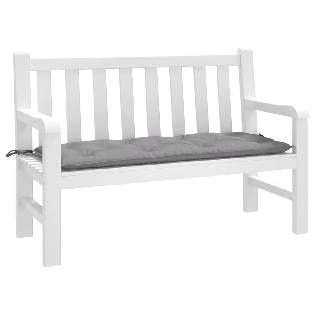 Cuscino per Panca Grigio 120x50x7 cm in Tessuto Oxford | homemem39