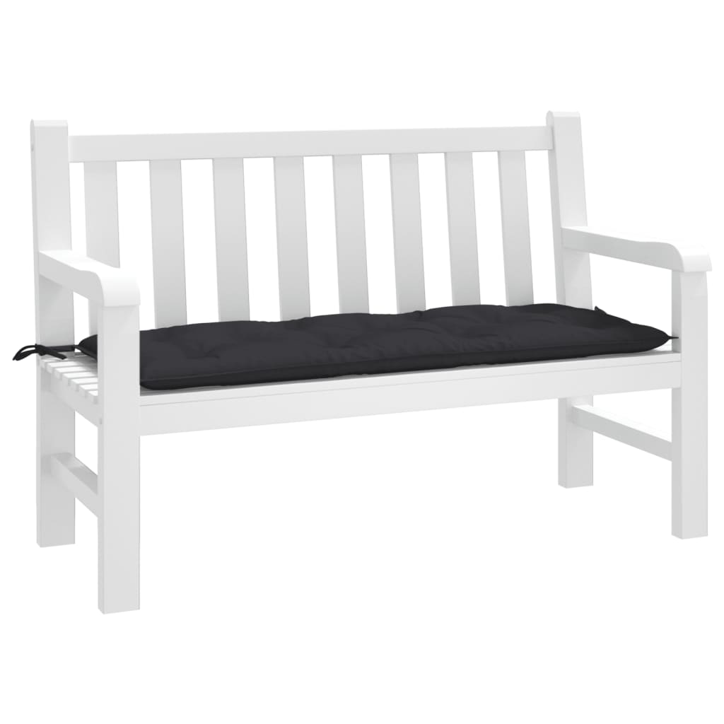Cuscino per Panca Nero 120x50x7 cm in Tessuto Oxford | homemem39