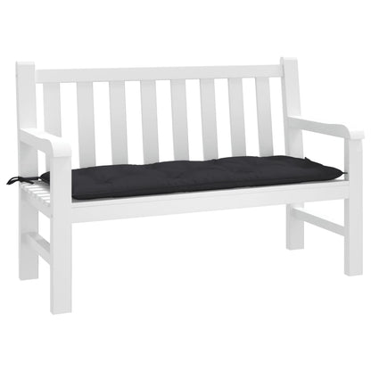 Cuscino per Panca Nero 120x50x7 cm in Tessuto Oxford | homemem39
