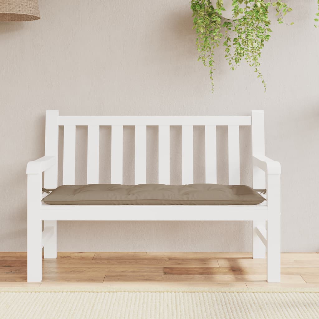 Cuscino per Panca Tortora 120x50x7 cm in Tessuto Oxford | homemem39