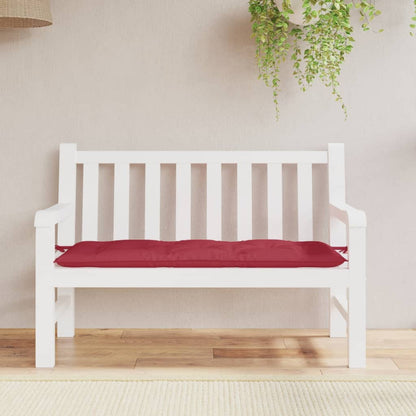 Cuscino per Panca Rosso Vino 120x50x7 cm in Tessuto Oxford | homemem39