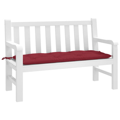 Cuscino per Panca Rosso Vino 120x50x7 cm in Tessuto Oxford | homemem39
