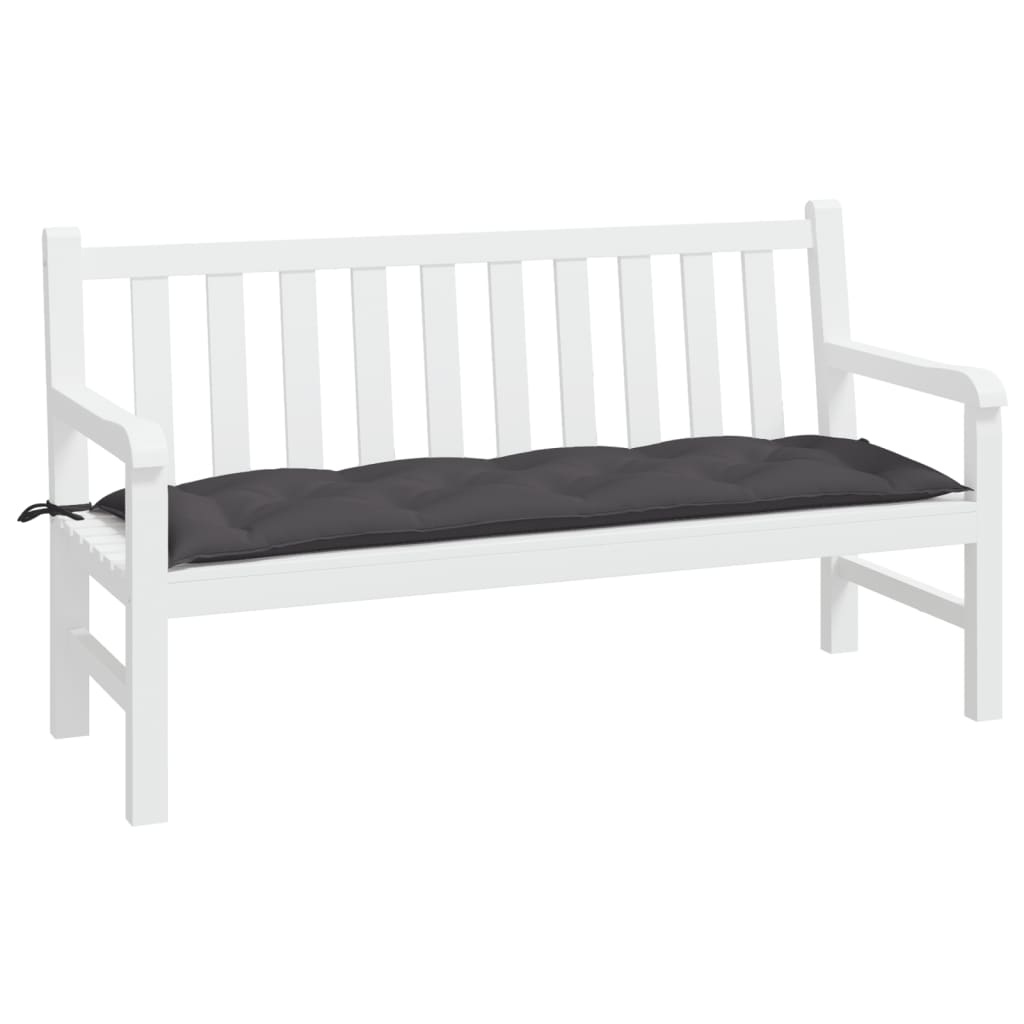 Cuscino per Panca Antracite 150x50x7 cm in Tessuto Oxford | homemem39