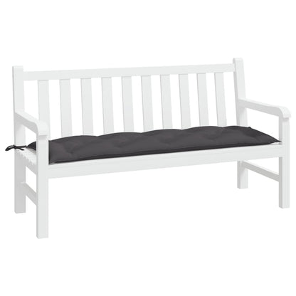 Cuscino per Panca Antracite 150x50x7 cm in Tessuto Oxford | homemem39