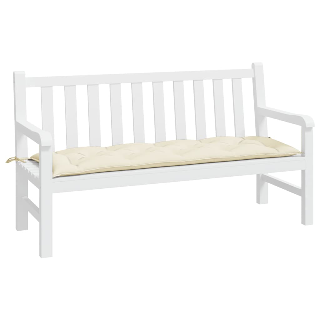 Cuscino per Panca Crema 150x50x7 cm in Tessuto Oxford | homemem39