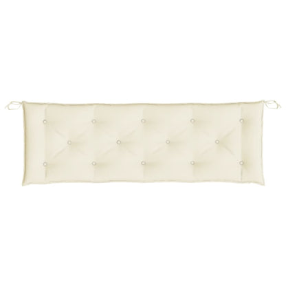 Cuscino per Panca Crema 150x50x7 cm in Tessuto Oxford