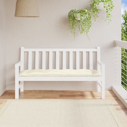 Cuscino per Panca Crema 150x50x7 cm in Tessuto Oxford | homemem39