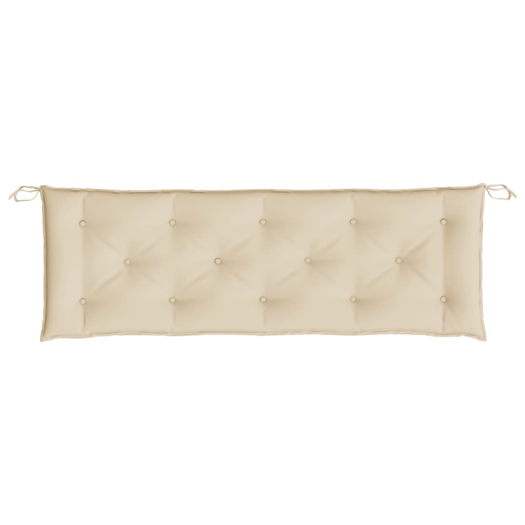 Cuscino per Panca Beige 150x50x7 cm in Tessuto Oxford