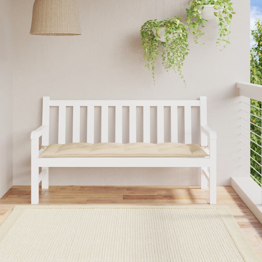 Cuscino per Panca Beige 150x50x7 cm in Tessuto Oxford | homemem39