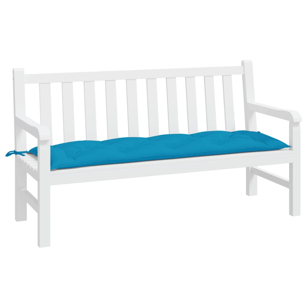 Cuscino per Panca Azzurro 150x50x7 cm in Tessuto Oxford | homemem39