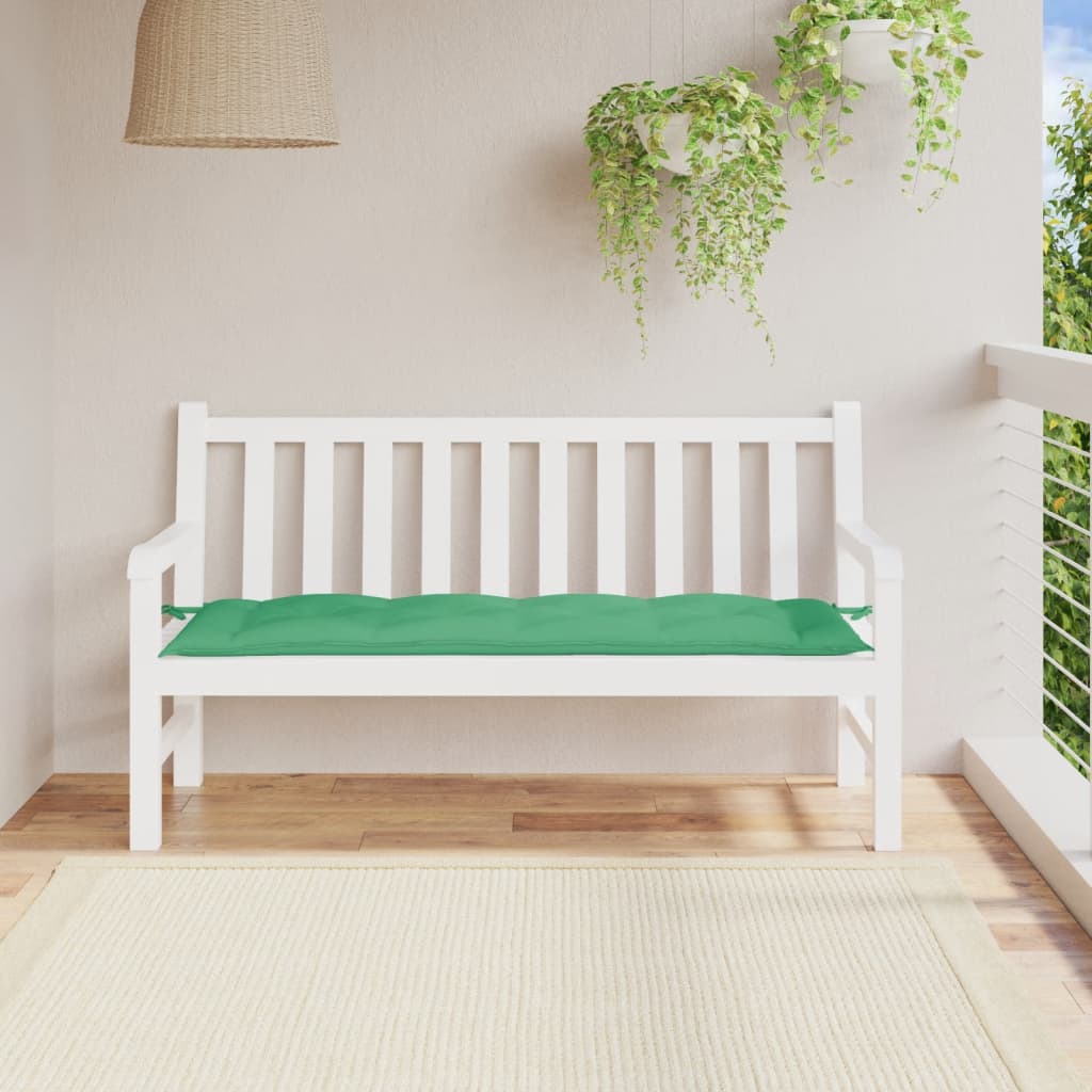 Cuscino per Panca Verde 150x50x7 cm in Tessuto Oxford | homemem39