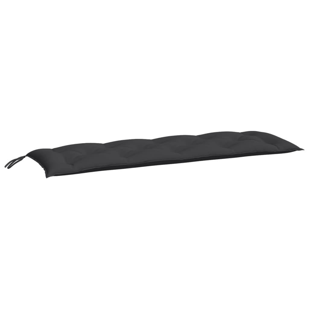 Cuscino per Panca Nero 150x50x7 cm in Tessuto Oxford | homemem39