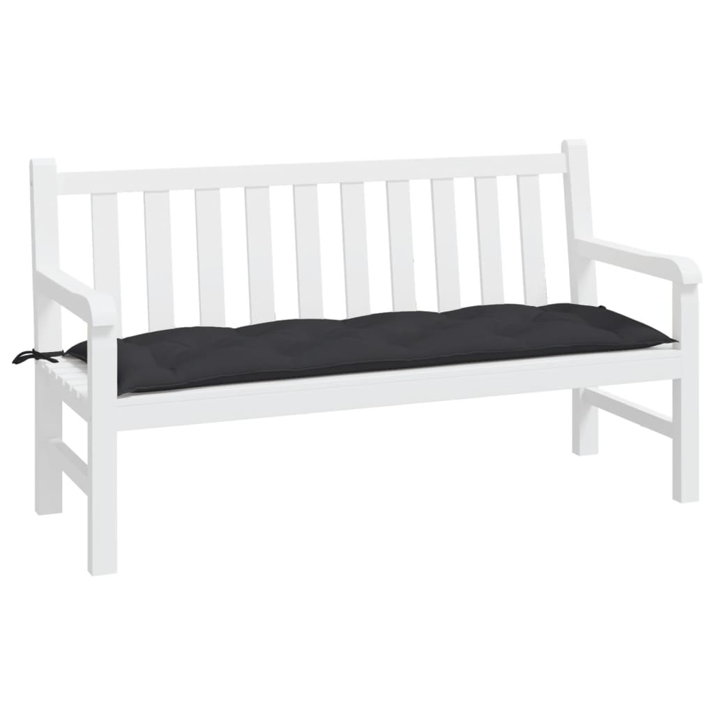 Cuscino per Panca Nero 150x50x7 cm in Tessuto Oxford | homemem39