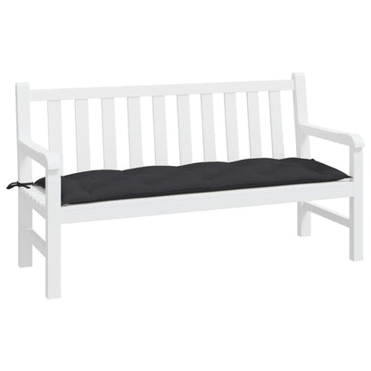 Cuscino per Panca Nero 150x50x7 cm in Tessuto Oxford | homemem39