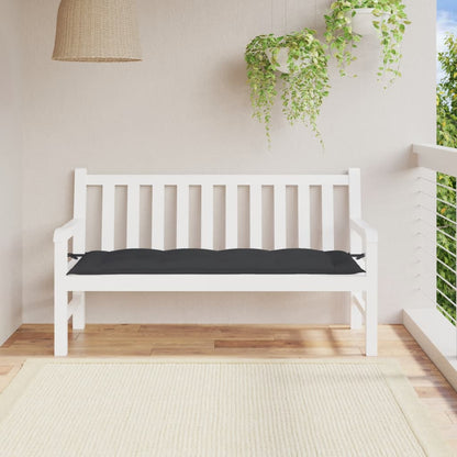Cuscino per Panca Nero 150x50x7 cm in Tessuto Oxford | homemem39