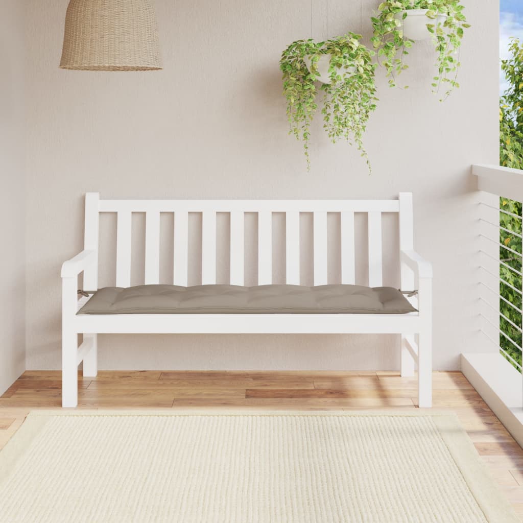 Cuscino per Panca Tortora 150x50x3 cm in Tessuto Oxford | homemem39